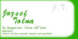 jozsef tolna business card